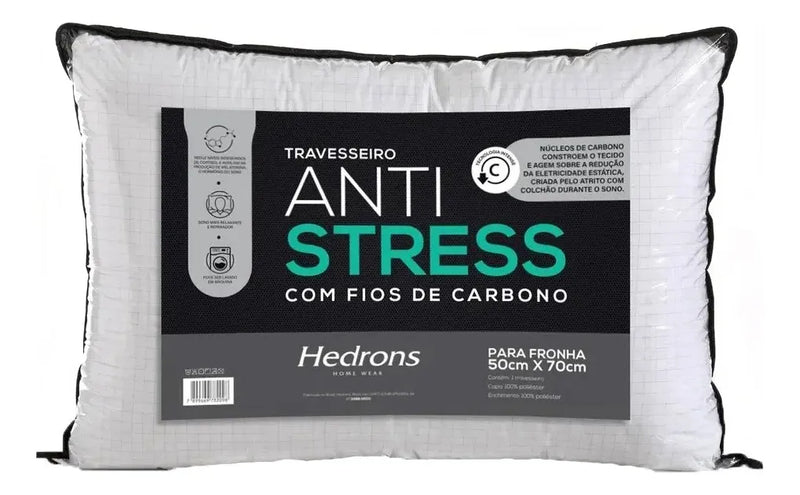 Travesseiro ANTI STRESS com fios de carbono