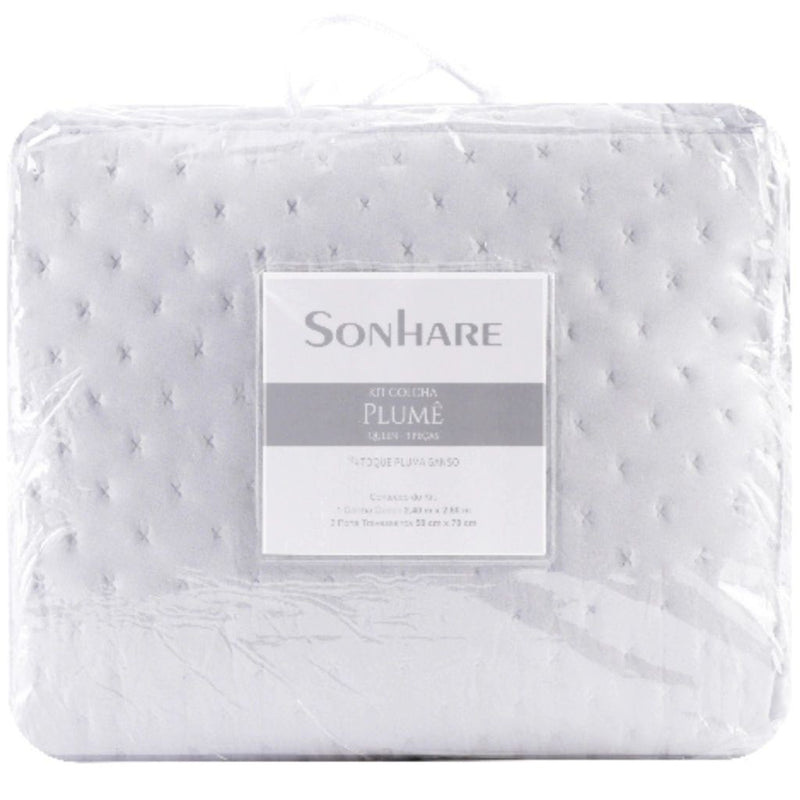 Kit colcha plumê sultan